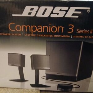 Bose Companion 3 Series II Portable Speakers - Black and Silver
